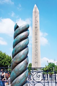 The Egyptian Obelisk and the Serpent Column at the Sultan Ahmet Square